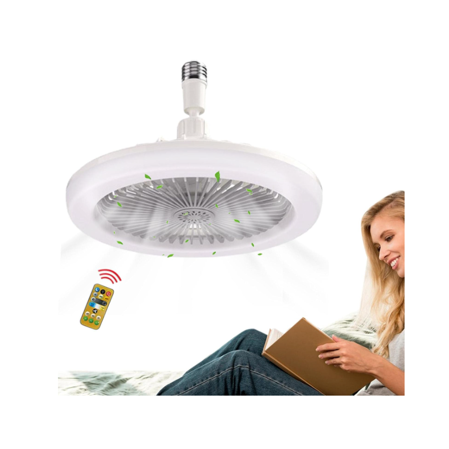 🔥 Ventilador con Luz LED y Control Remoto ⚡