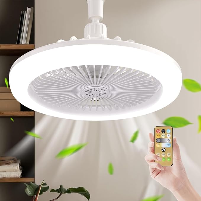 🔥 Ventilador con Luz LED y Control Remoto ⚡