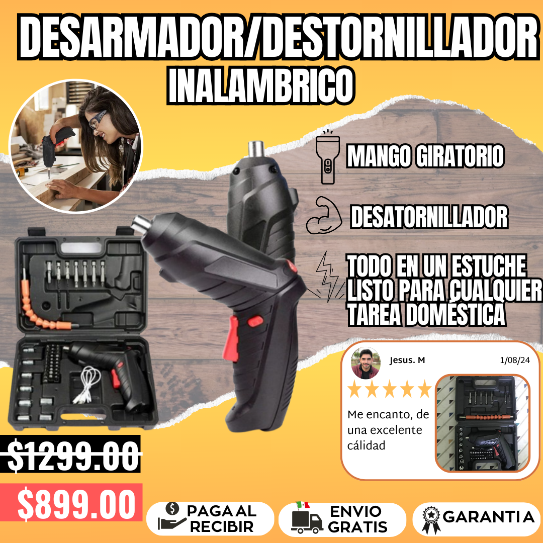 Desarmador Destornillador Inalambrico ⚡